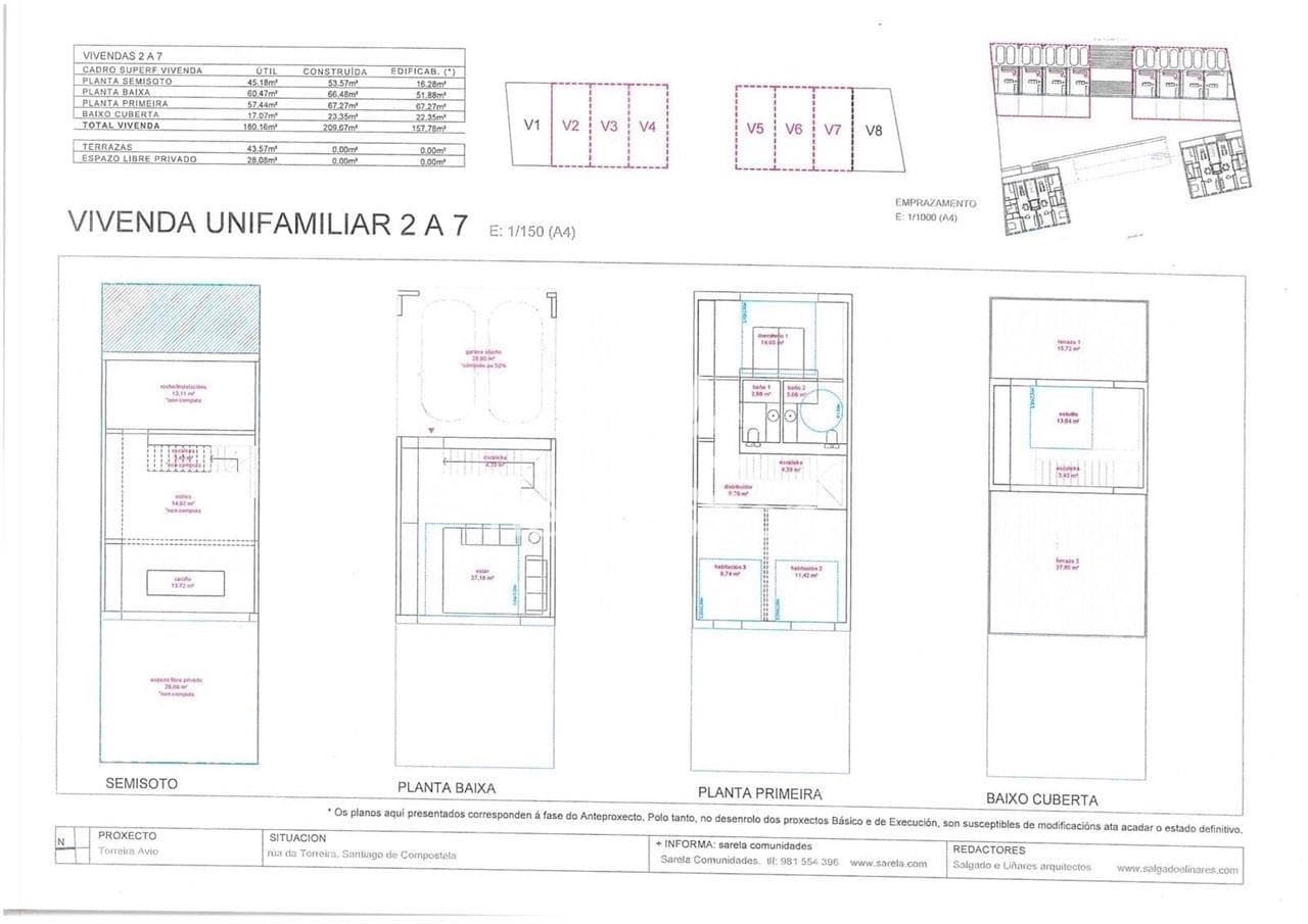 Foto 3 OBRA NOVA - CHALET ADOSADO - ZONA NORTE (Santiago de Compostela)