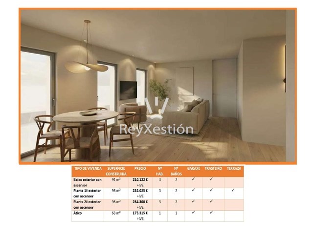 PISO EXTERIOR - Av. da Peregrina (a 10 min de Santiago de Compostela)  - Ames